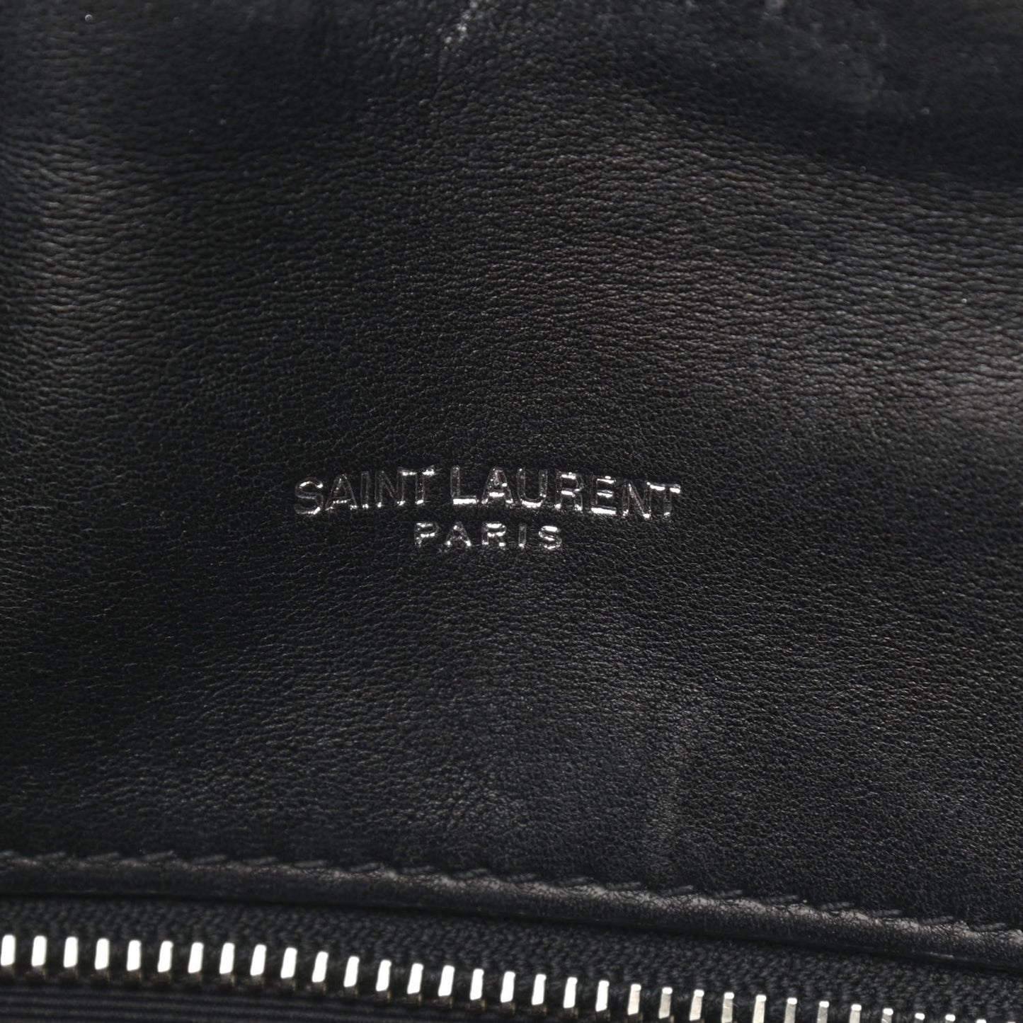 Lambskin Quilted Toy Loulou Puffer Monogram Chain Satchel Black