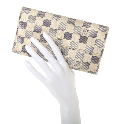 Louis Vuitton Damier Azur Porte Tresor International Wallet 2 of 7
