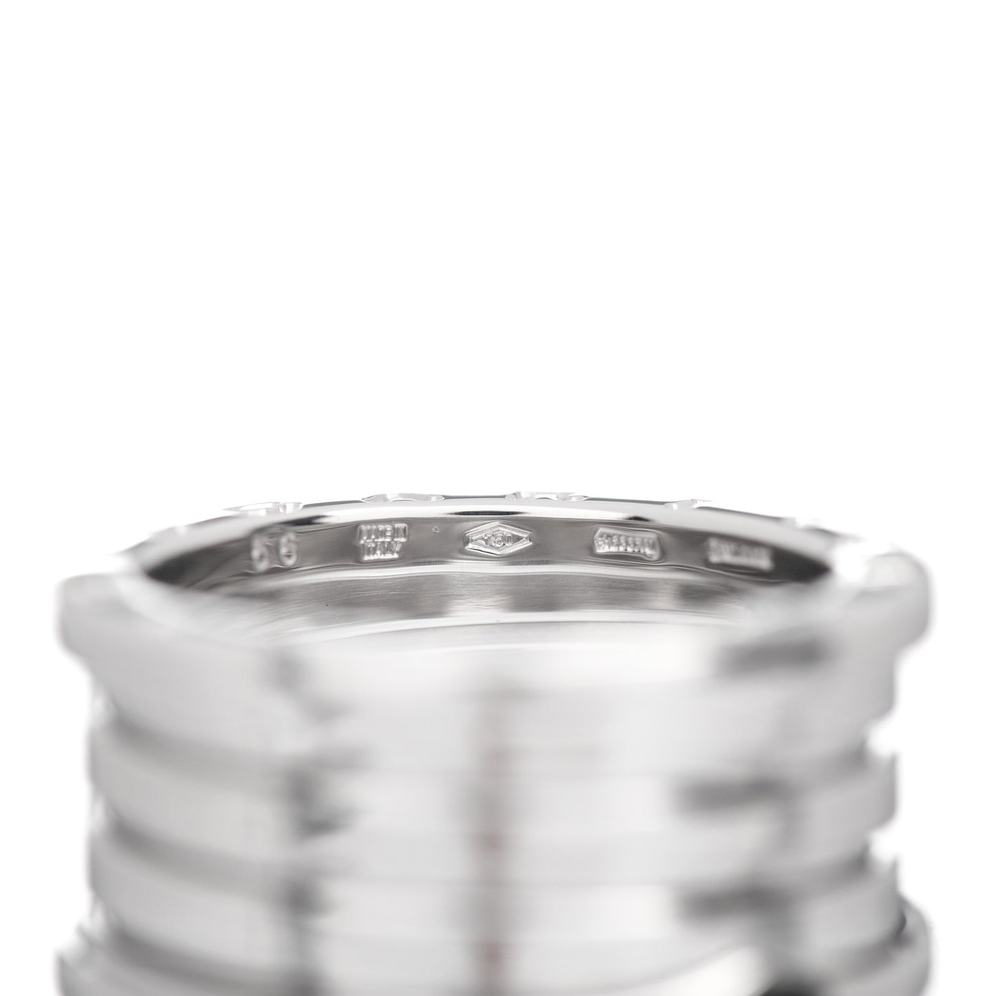 18K White Gold B.Zero1 Four-Band Ring 56 7.5