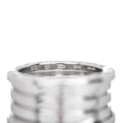 Bulgari 18K White Gold B.Zero1 Four-Band Ring 56 7.5 5 of 5