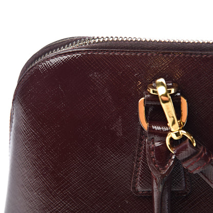Prada Saffiano Vernice Medium Promenade Tote Granato 7 of 18