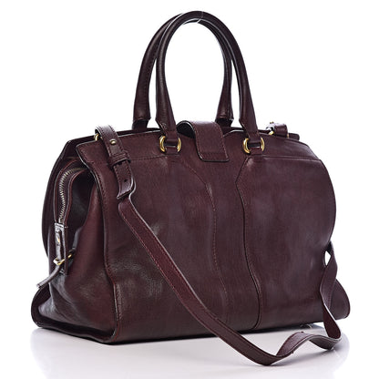 Saint Laurent Sheepskin Small Cabas ChYc Plum 3 of 17