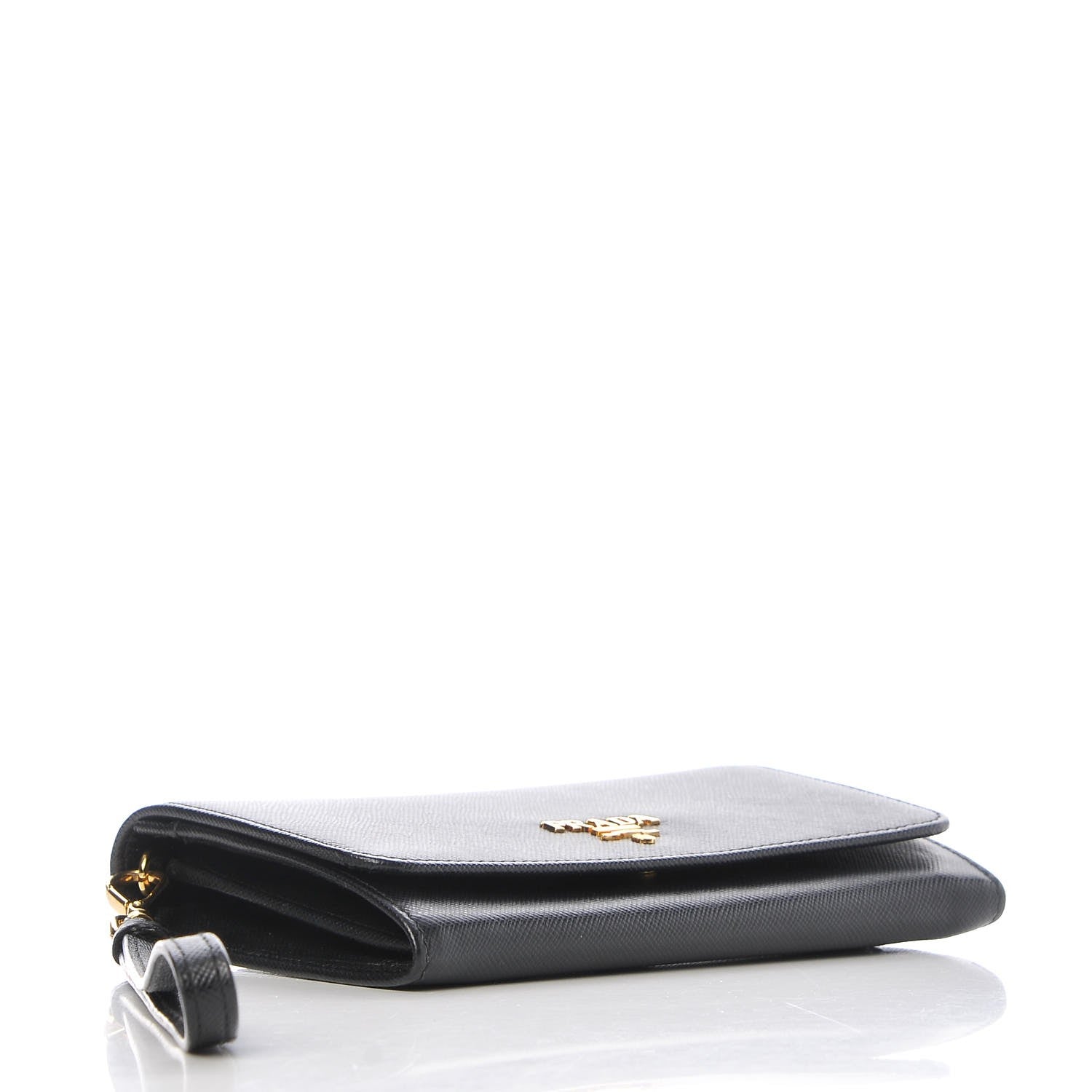 Prada Saffiano Metal Wristlet Black 4 of 9