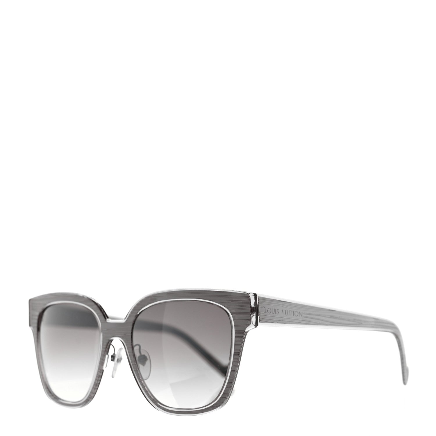 Louis Vuitton Epi Audrey Sunglasses Z0813U Silver 1 of 8
