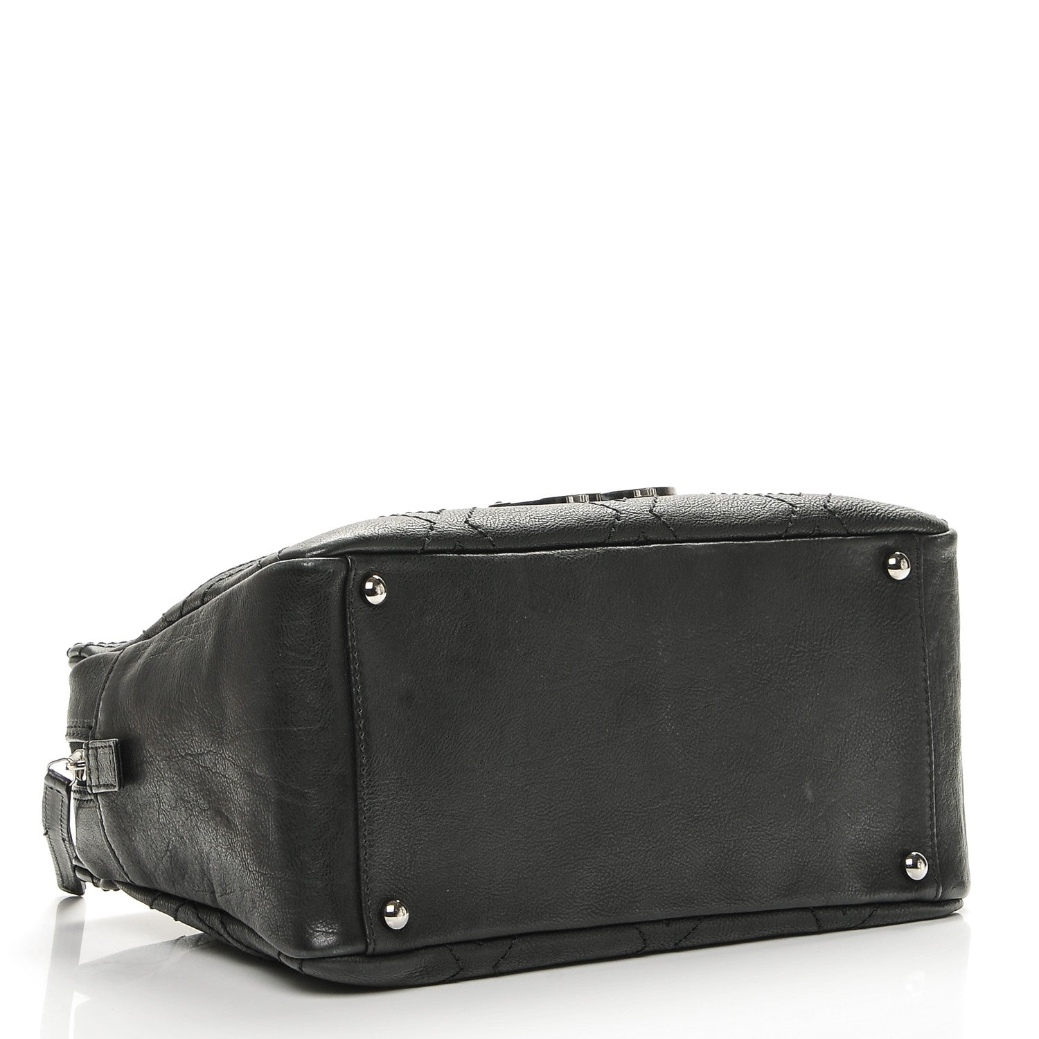 Chanel Calfskin Small Diamond Stitch Tote Black 4 of 7