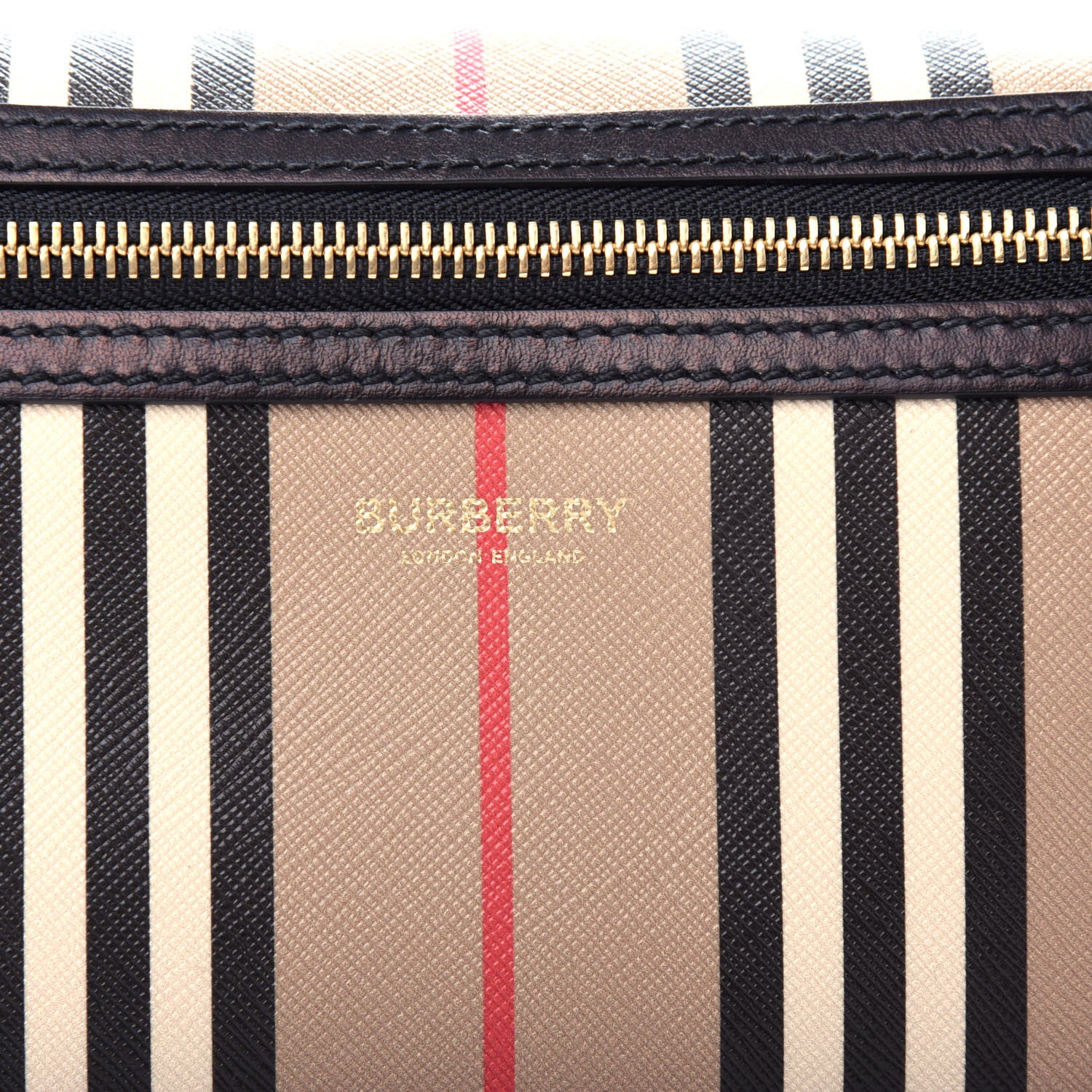 Burberry E-Canvas Icon Stripe Sonny Bum Bag Archive Beige 9 of 9