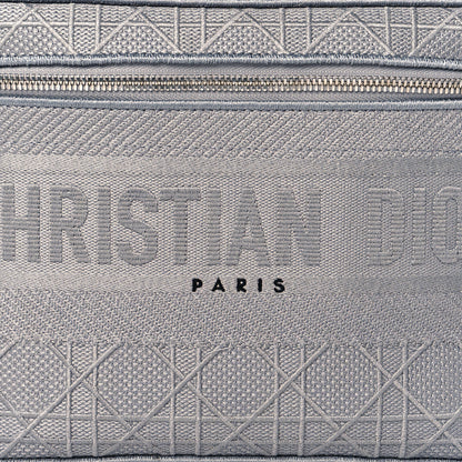 Christian Dior Canvas Embroidered Cannage Diortravel Vanity Case Grey 7 of 9