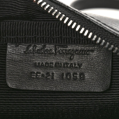 Salvatore Ferragamo Calfskin Gancini Camera Crossbody Bag Black 6 of 9