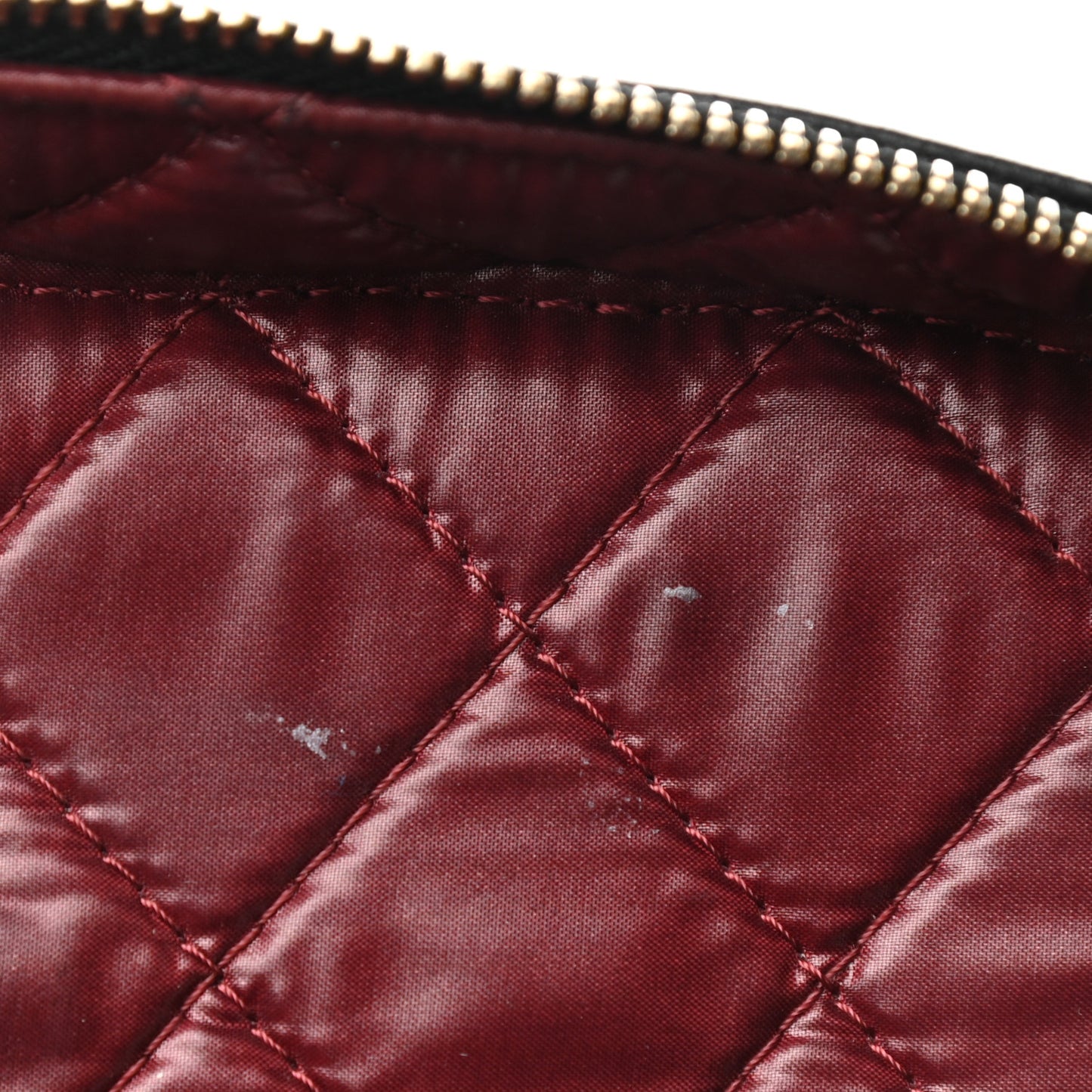 Lambskin Quilted Trendy CC Vanity Pouch Black