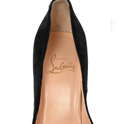 Christian Louboutin Veau Velours Bianca 140 Pumps 38.5 Black 7 of 13