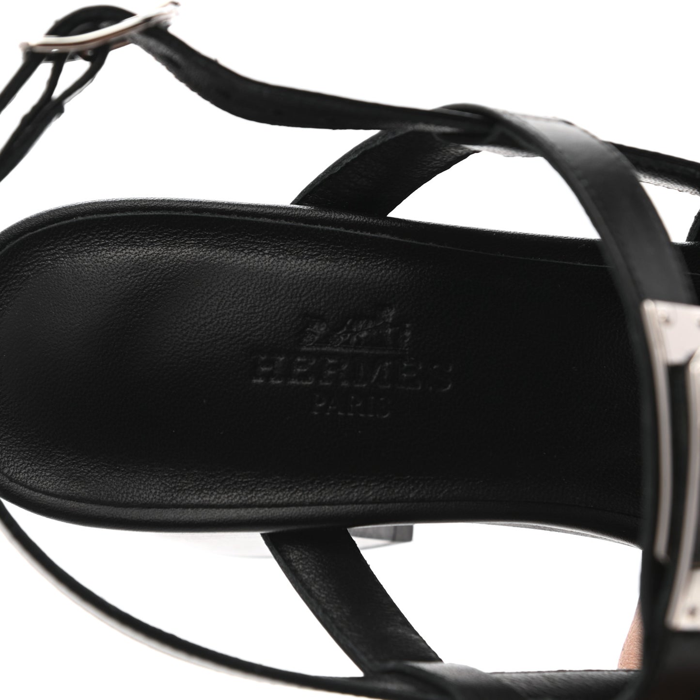 Calfskin Eve 60 Sandals 37 Black