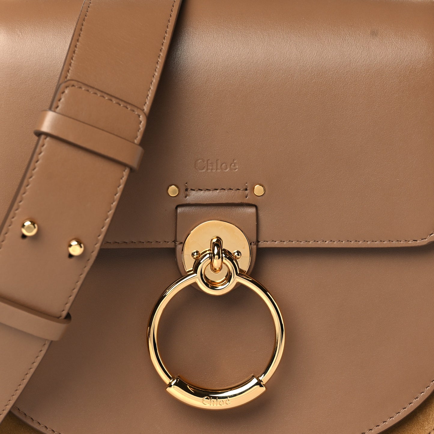 Calfskin Large Tess Bag Nut