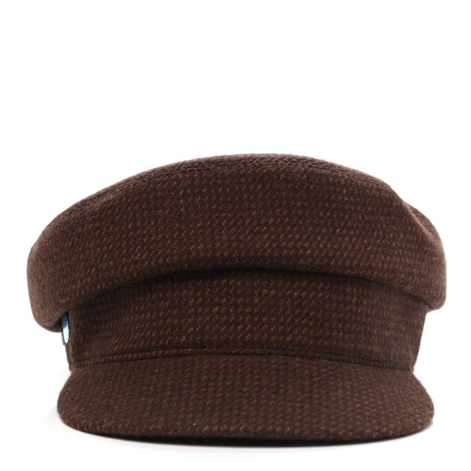 Hermes Wool Cashmere Dinard Cap 56 Brun Terre 4 of 8