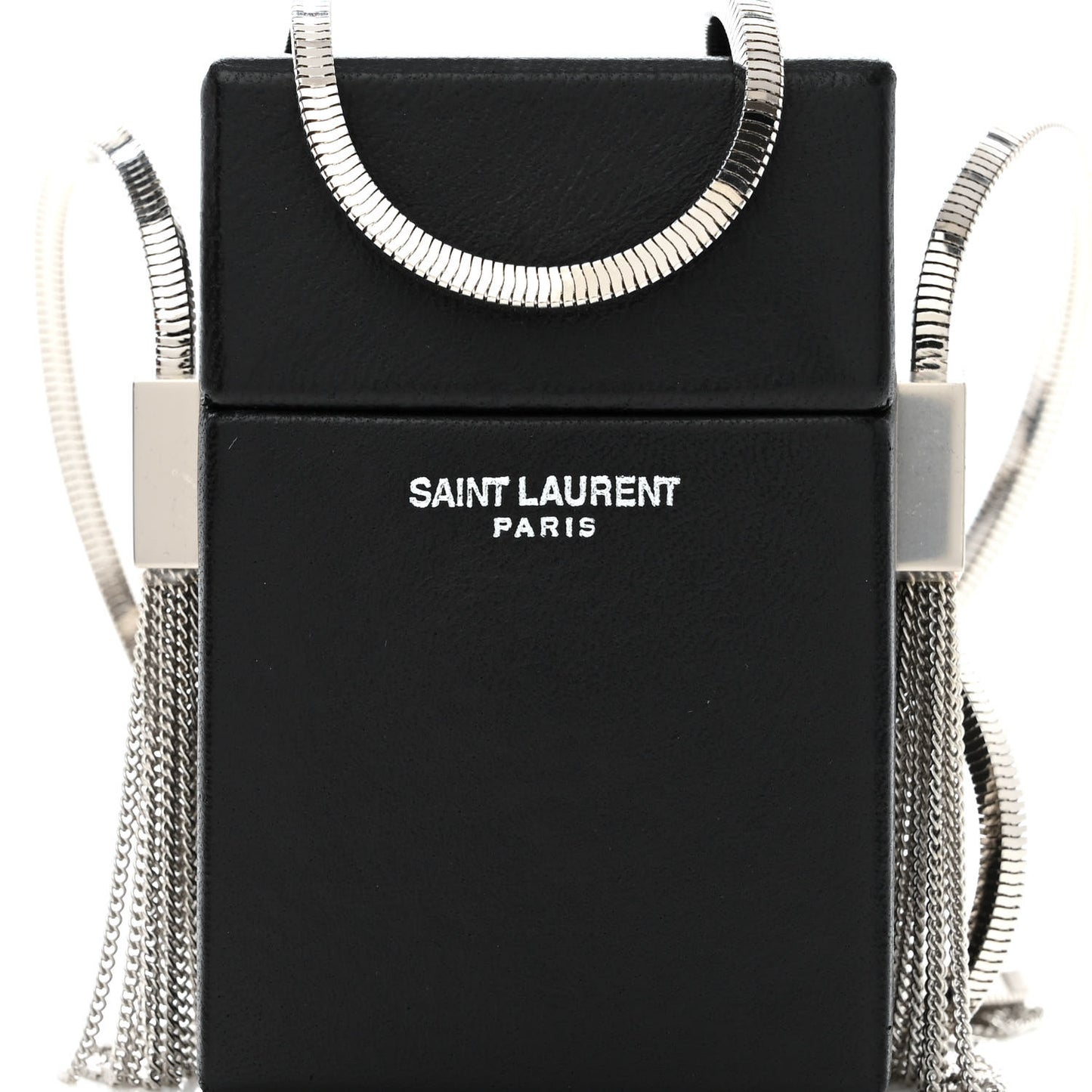 Lambskin Smoking Box Crossbody Black