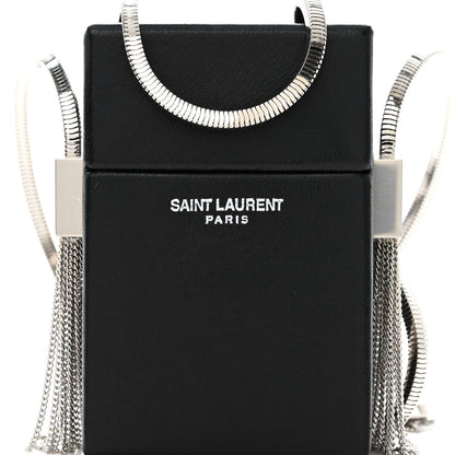 Saint Laurent Lambskin Smoking Box Crossbody Black 8 of 11