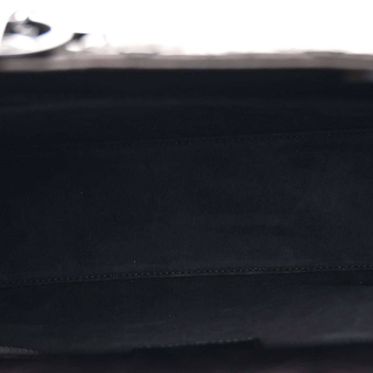 Crinkled Calfskin Cannage Medium Lady Dior Black