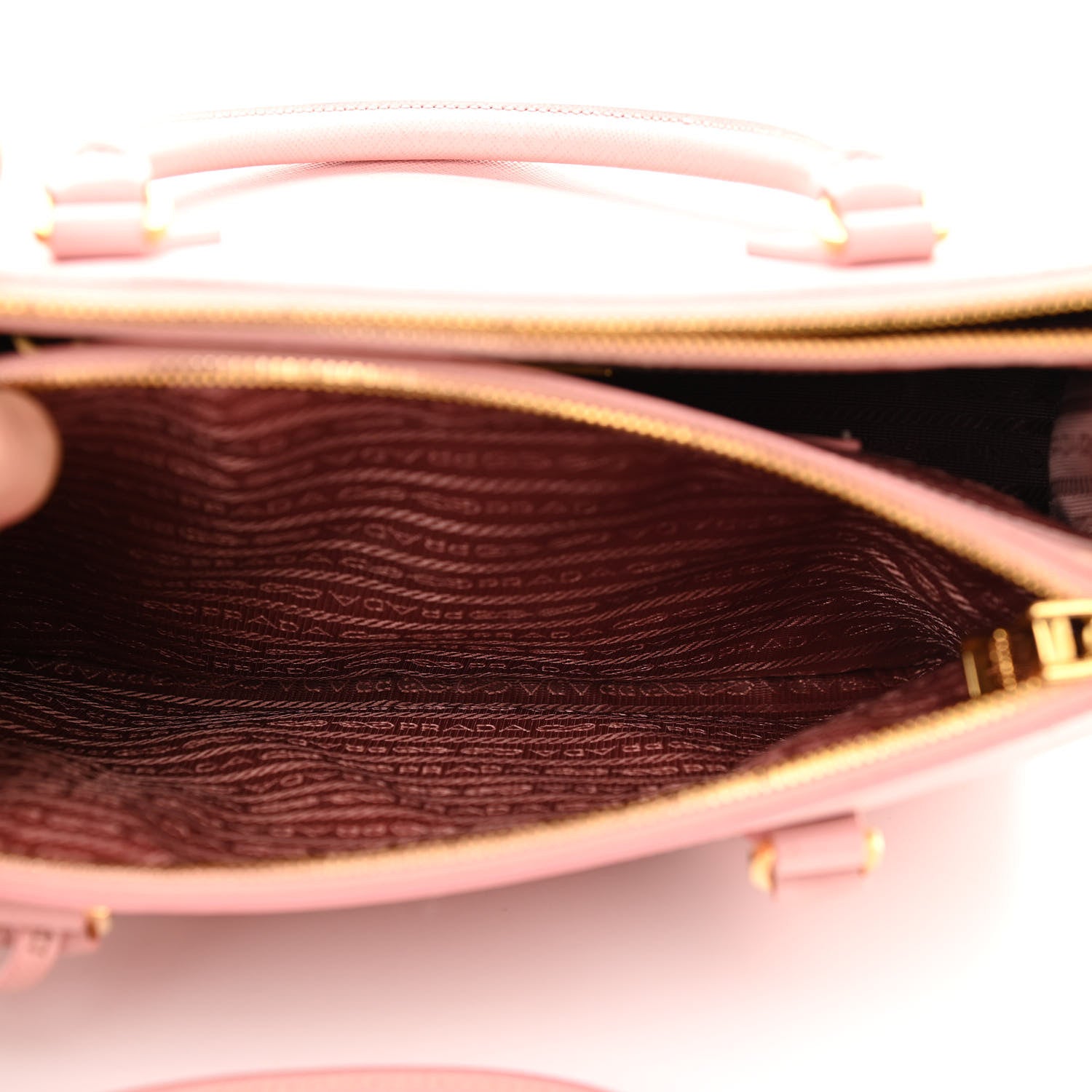 Prada Saffiano Small Galleria Double Zip Tote Orchidea 7 of 12