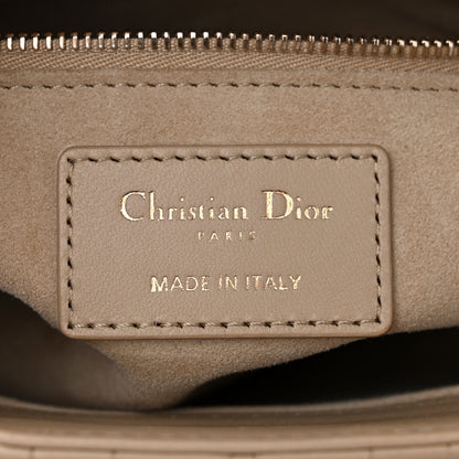 Christian Dior Lambskin Cannage Small My ABCDior Lady Dior Desert Taupe 6 of 11