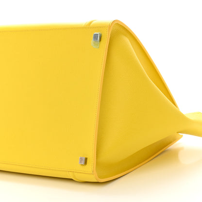 Celine Grained Calfskin Medium Phantom Luggage Yellow 9 of 9