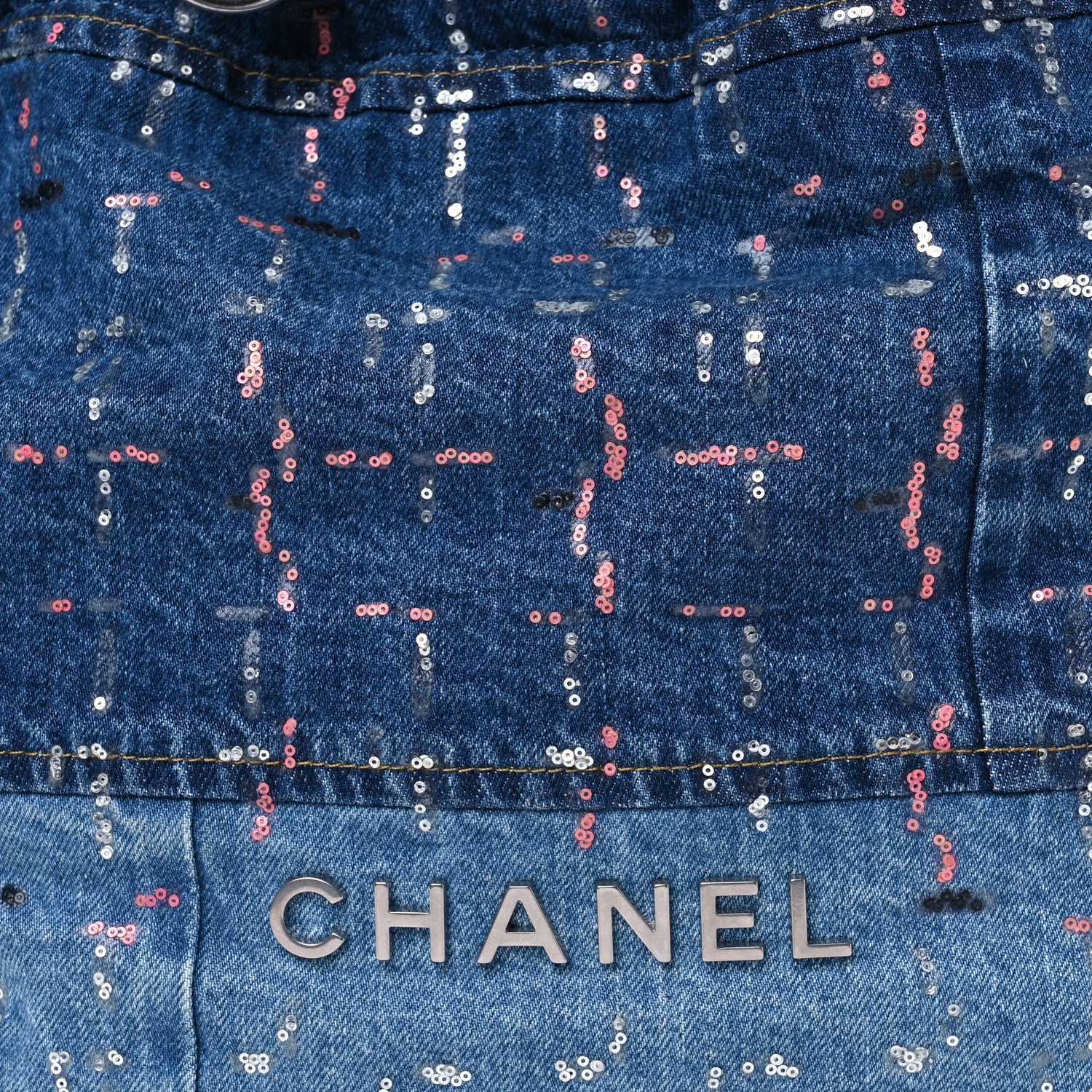 Chanel Denim Sequin Chanel 22 Blue 9 of 11