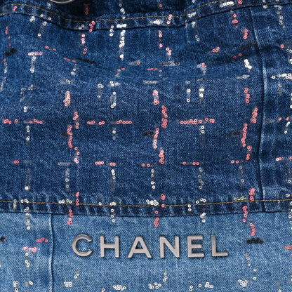 Chanel Denim Sequin Chanel 22 Blue 9 of 11