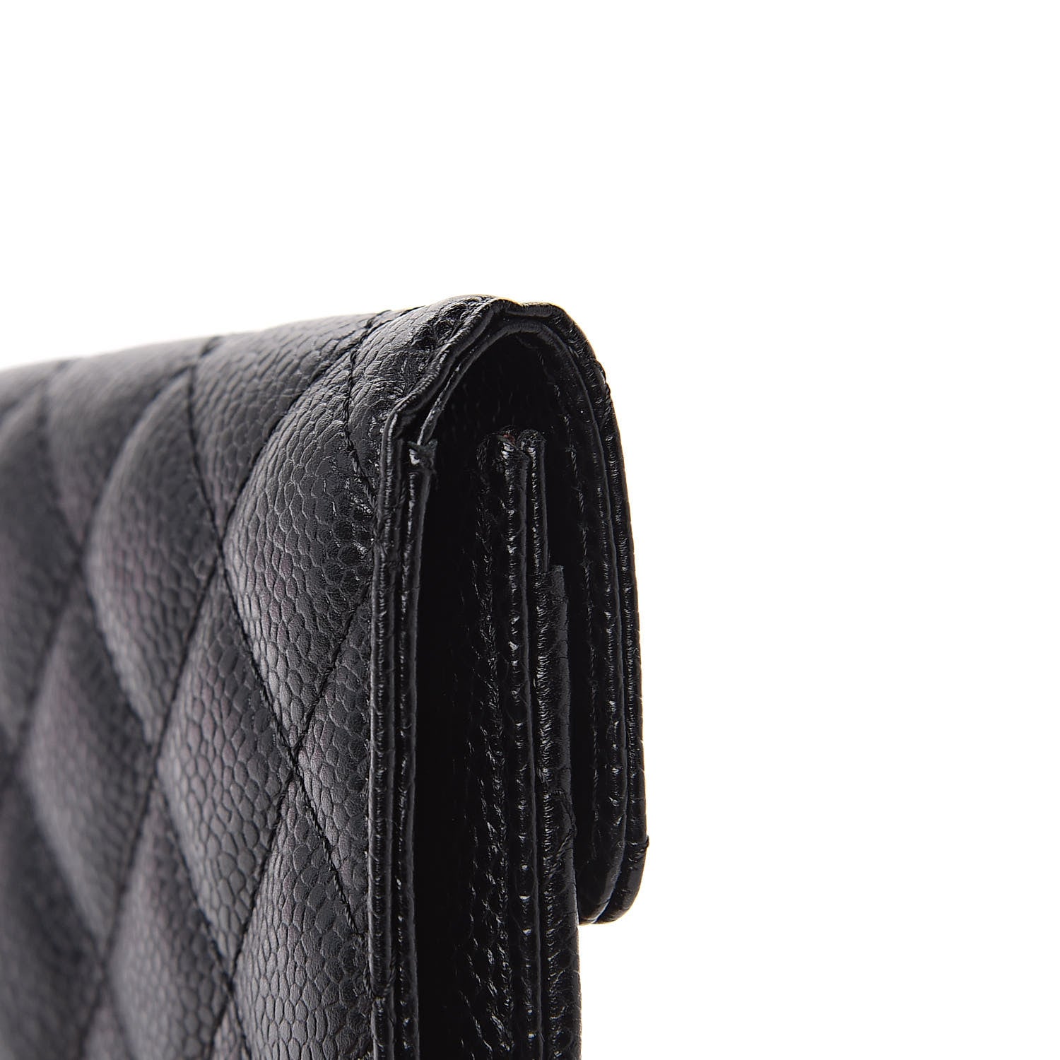Chanel Caviar Quilted Flap Card Holder Black 9 of 10