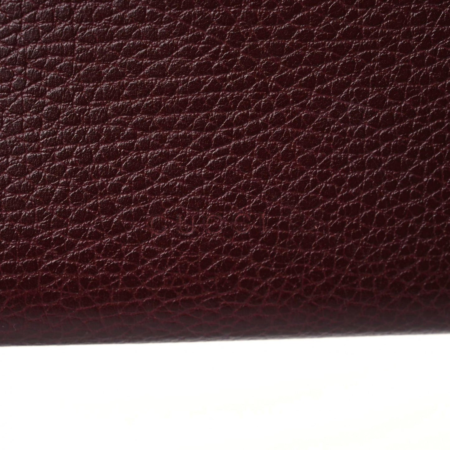 Dollar Calfskin Crystal Mini Dionysus Chain Wallet Vintage Bordeaux