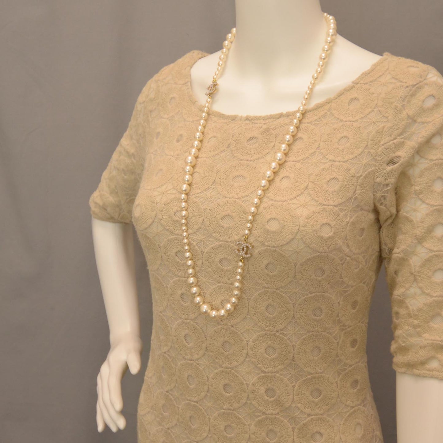Classic CC Graduated Pearl Necklace