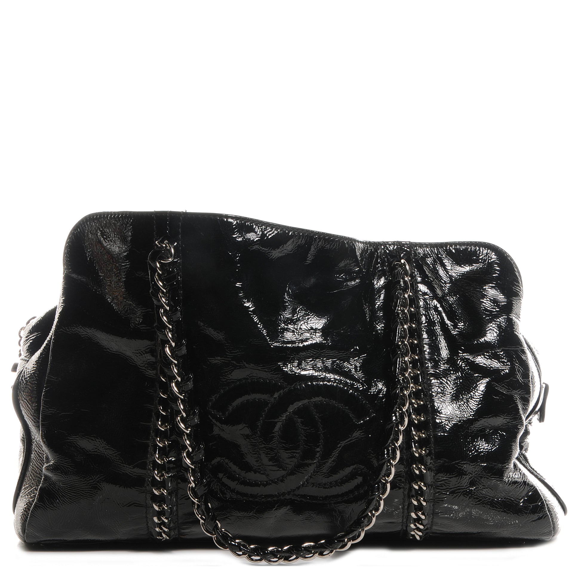 Chanel Patent Calfskin Large Luxe Ligne Tote Black 1 of 7