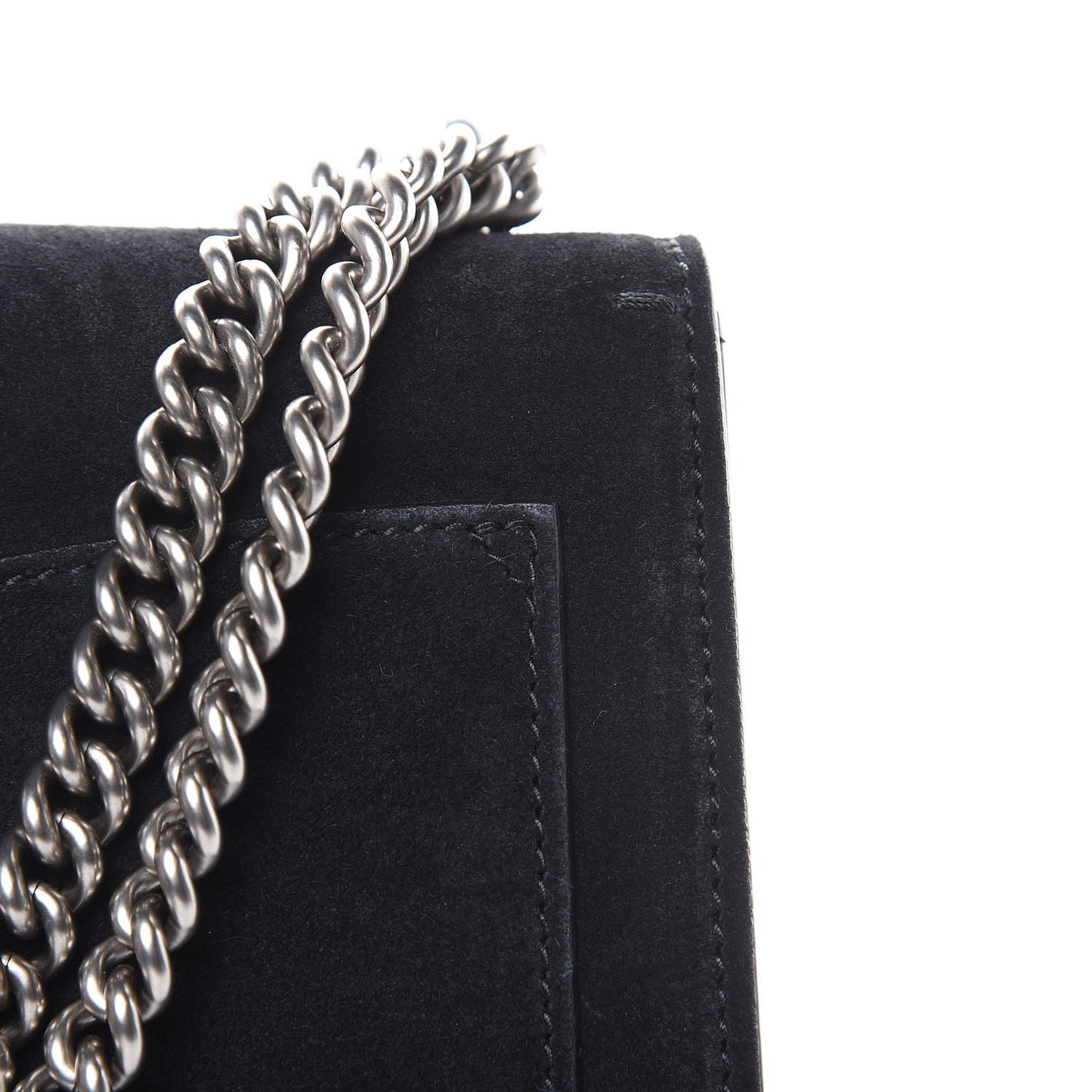 Suede Medium Dionysus Shoulder Bag Black