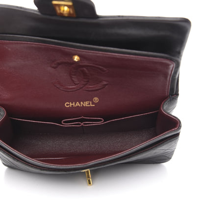 Chanel Lambskin Quilted Small Double Flap Black 4 of 14