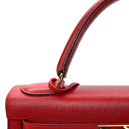 Hermes Courchevel Kelly Sellier 28 Rouge Vif 16 of 16