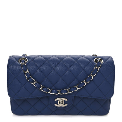 Chanel Caviar Quilted Small Double Flap Blue 1 of 11