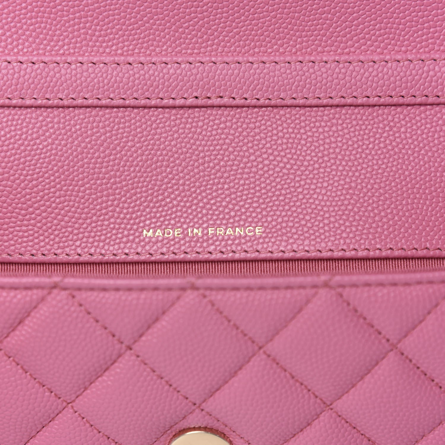 Chanel Caviar Quilted Glasses Case With Chain Pink 7 of 8