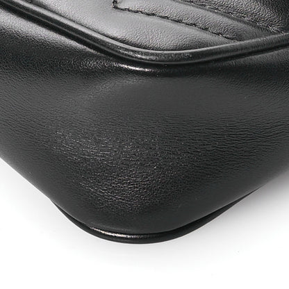 Gucci Calfskin Matelasse Super Mini GG Marmont Shoulder Bag Black 10 of 11