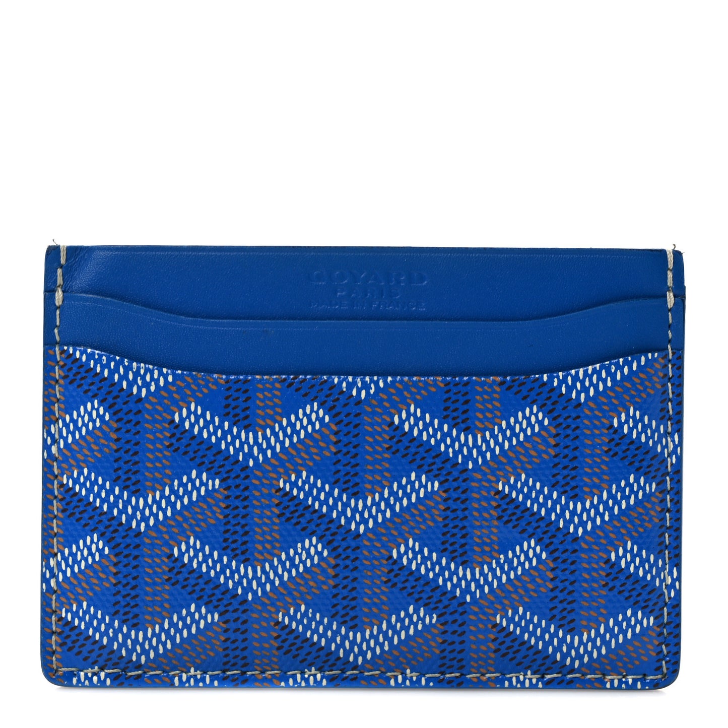 Goyardine Saint Sulpice Card Holder Sky Blue