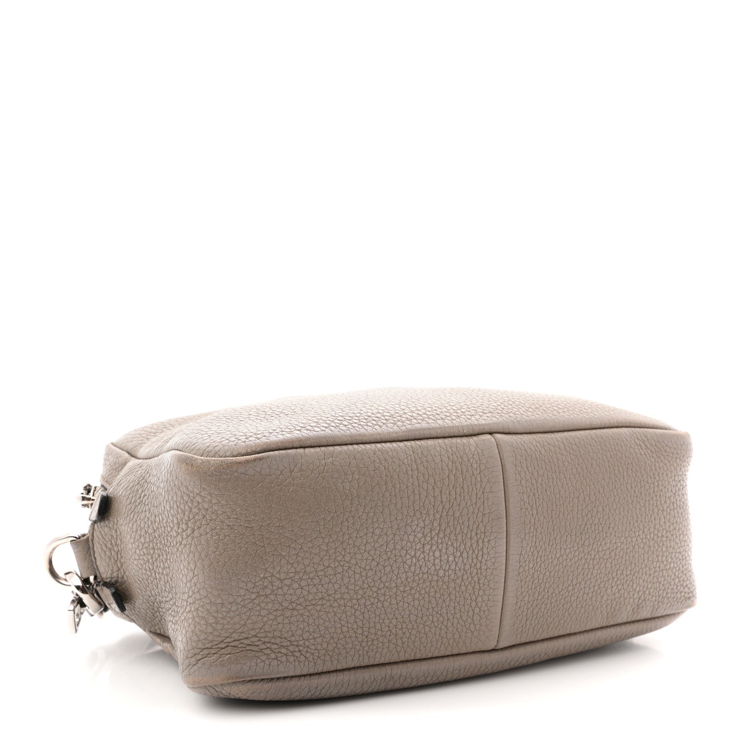Prada Vitello Daino Soft Medium Double Zip Shoulder Bag Argilla 4 of 17