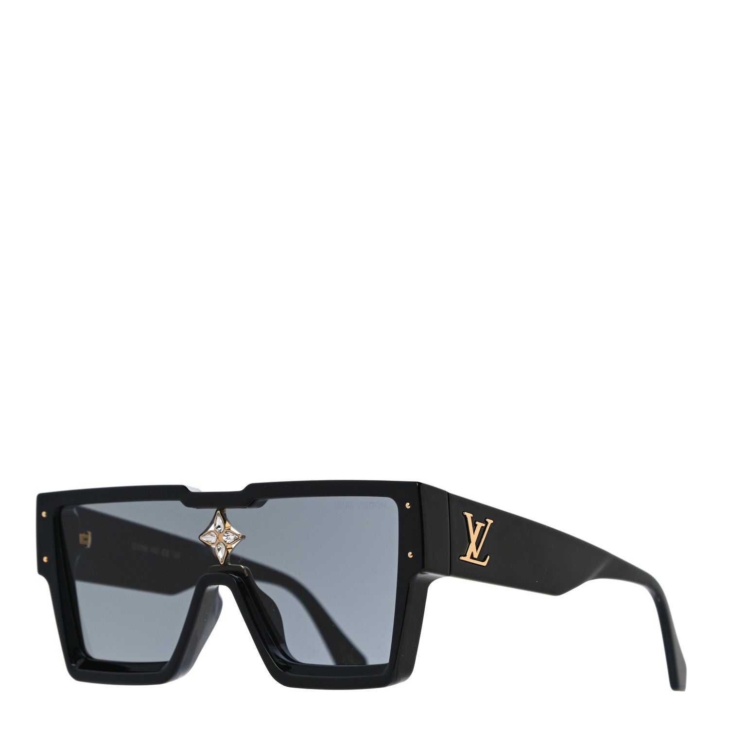 Louis Vuitton Acetate Cyclone Sunglasses Z1578E Black 1 of 7