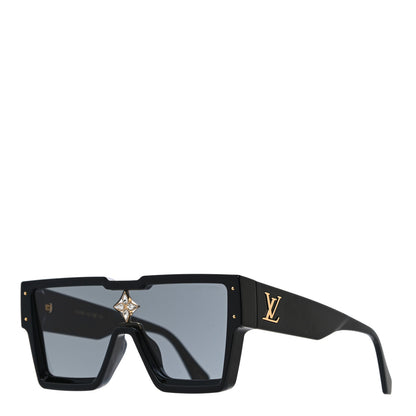 Louis Vuitton Acetate Cyclone Sunglasses Z1578E Black 1 of 7