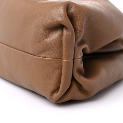 Bottega Veneta Smooth Butter Calf The Pouch Oversized Clutch Teak 9 of 10