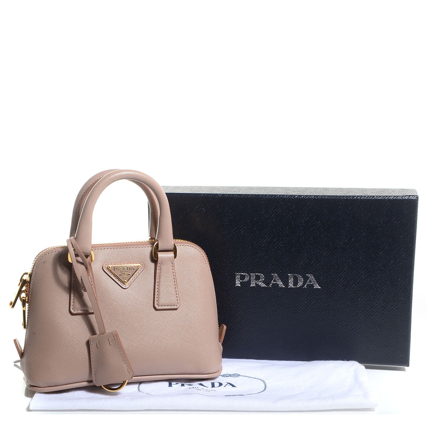 Prada Saffiano Lux Mini Promenade Tote Cammeo 8 of 12