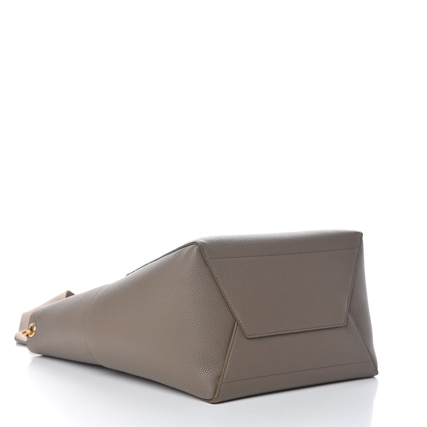 Soft Grained Calfskin Sangle Bucket Bag Taupe