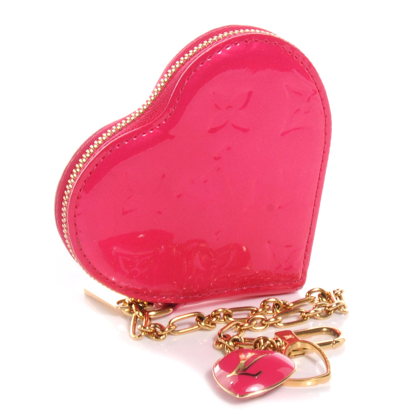 Vernis Heart Coin Purse Rose Pop