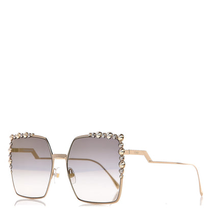 Fendi Metal Dots Square Sunglasses FF 0259/S Grey 1 of 6