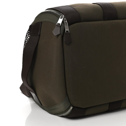 Hermes Fabric Carrying Dog Bag Kaki Feu 7 of 10