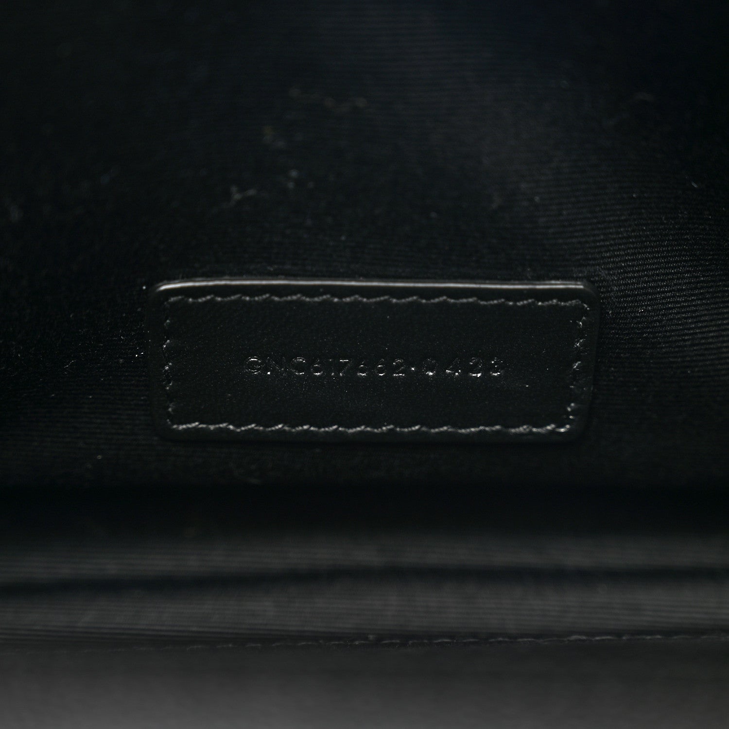 Saint Laurent Grain De Poudre Matelasse Chevron Monogram Envelope Clutch Black 7 of 7