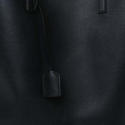 Saint Laurent Calfskin North-South Shopping Tote Black 8 of 10