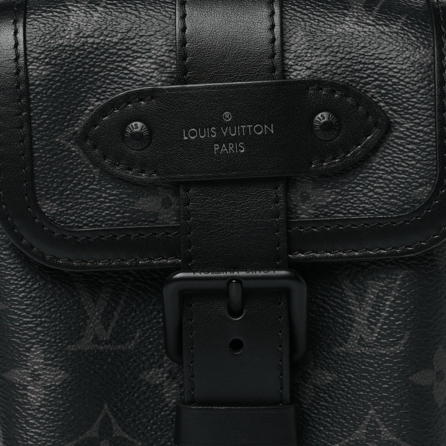 Monogram Eclipse Saumur Slingbag Black
