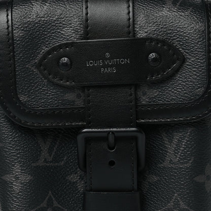 Louis Vuitton Monogram Eclipse Saumur Slingbag Black 7 of 9