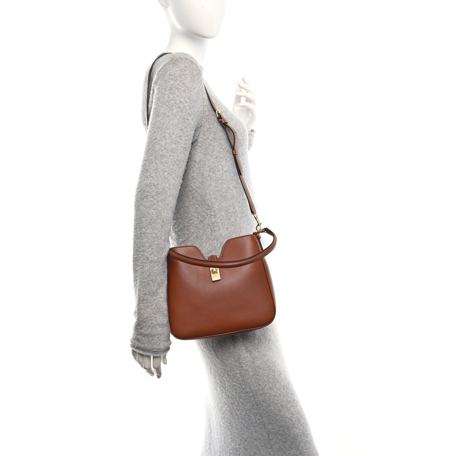 Celine Smooth Calfskin Small Camille 16 Soft Bag Tan 2 of 10